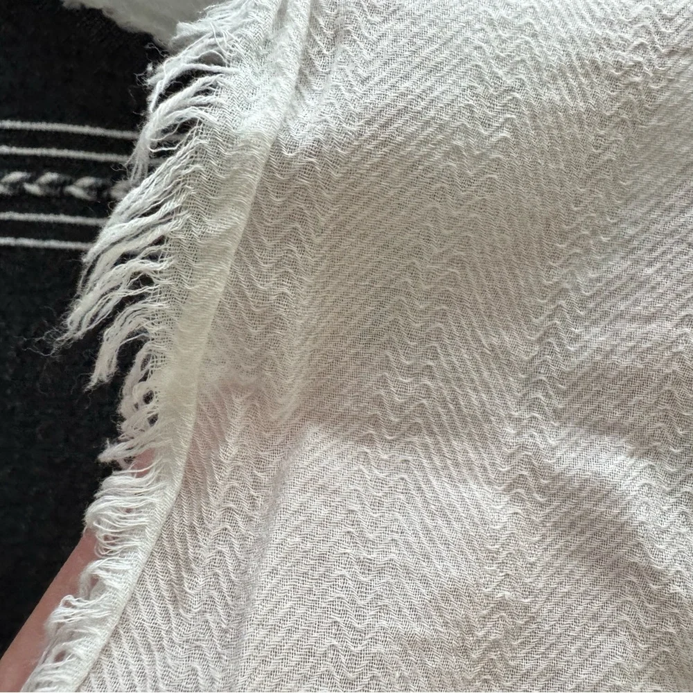 Diesel Black and White Graphic Scarf